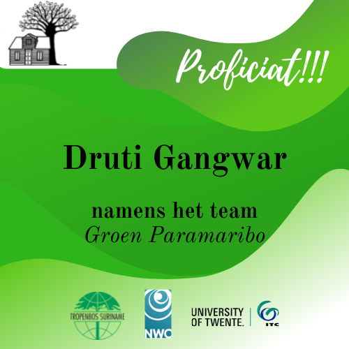 Student Druti Gangwar mapped out the quality of the public green spaces for physical activity in Paramaribo